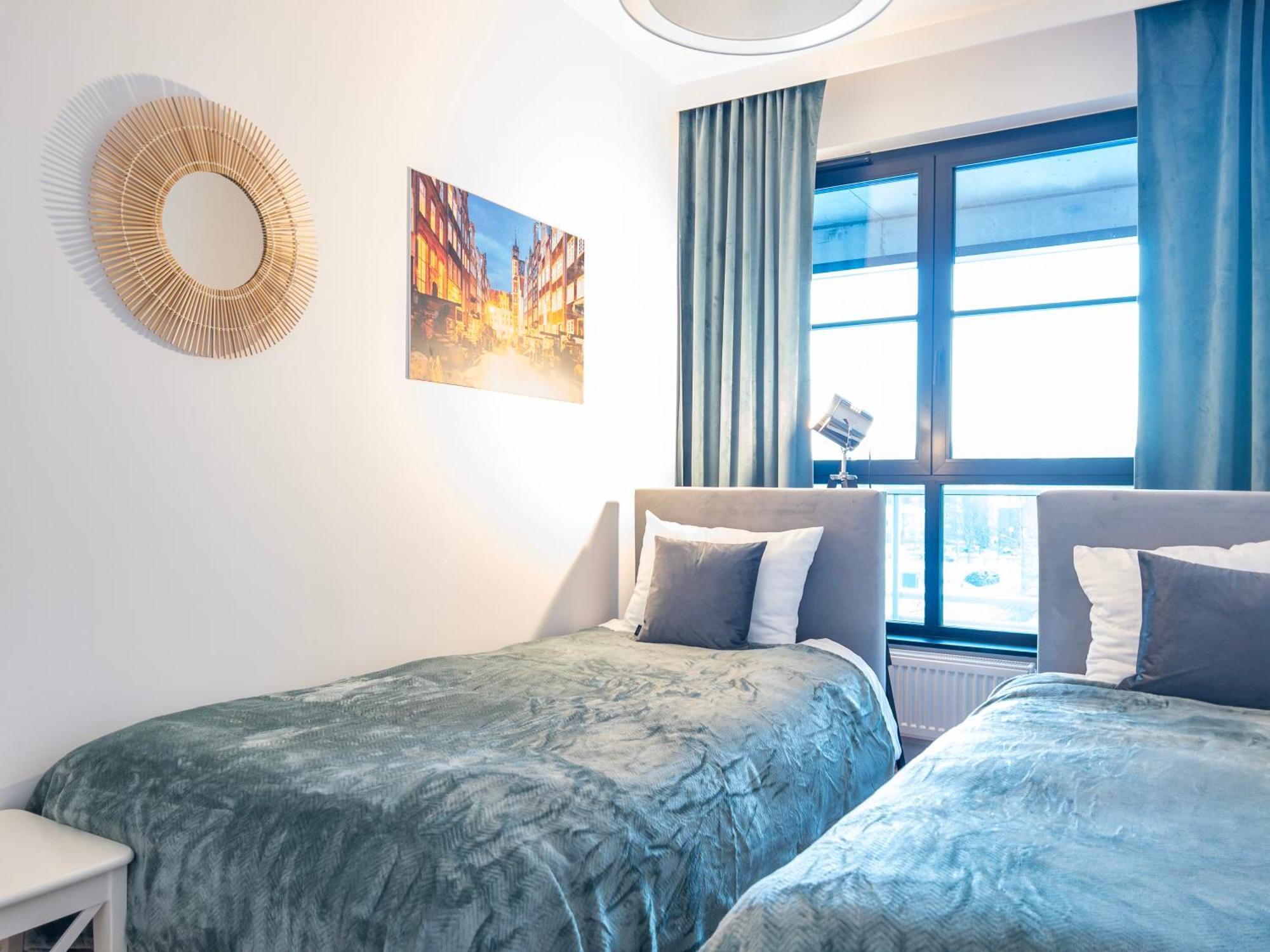 Apartament Z Dwiema Sypialniami + Parking Гданськ Екстер'єр фото